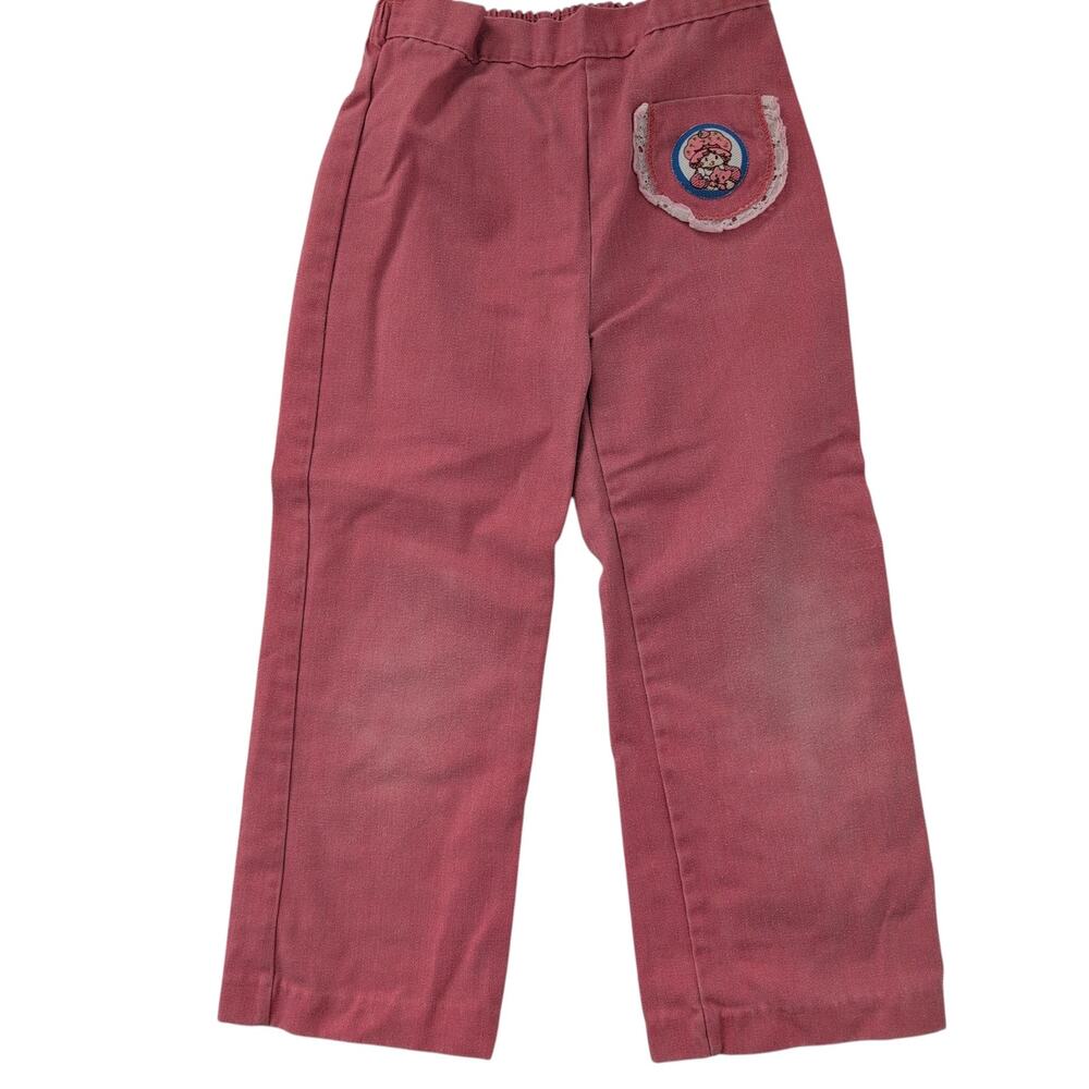 Vintage 80s 90s Strawberry Shortcake Doll Pants Pink Little Girls Size 4 - Retro